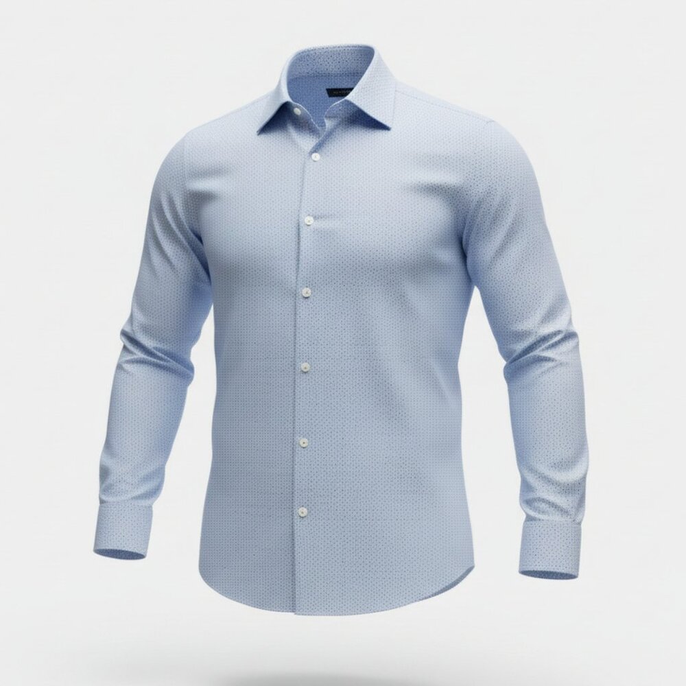 Stenstroms Fitted Body 2-Fold Super Cotton Dress Shirt Size Medium